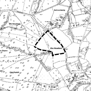 Geltungsbereich der 53. Änderung des Flächennutzungsplanes der Stadt Menden (Sauerland) "Freiflächen-PV-Anlage Böingsen"