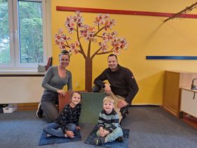 Die Kita Am Papenbusch bedankt sich herzlich bei der Firma Parkett Fuhrmann für die gespendeten Teppichfliesen