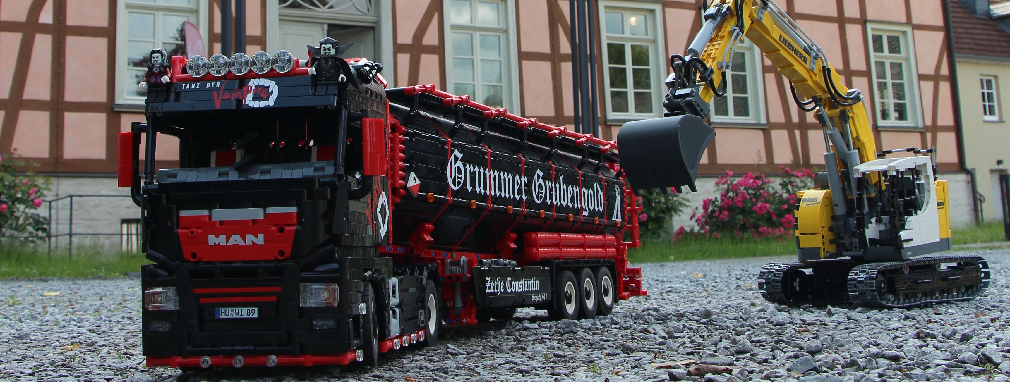 Lego-Modell vor Gut Rödinghausen