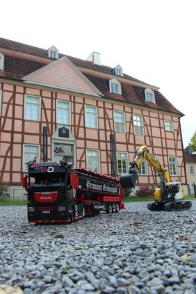 Lego-Modell vor Gut Rödinghausen