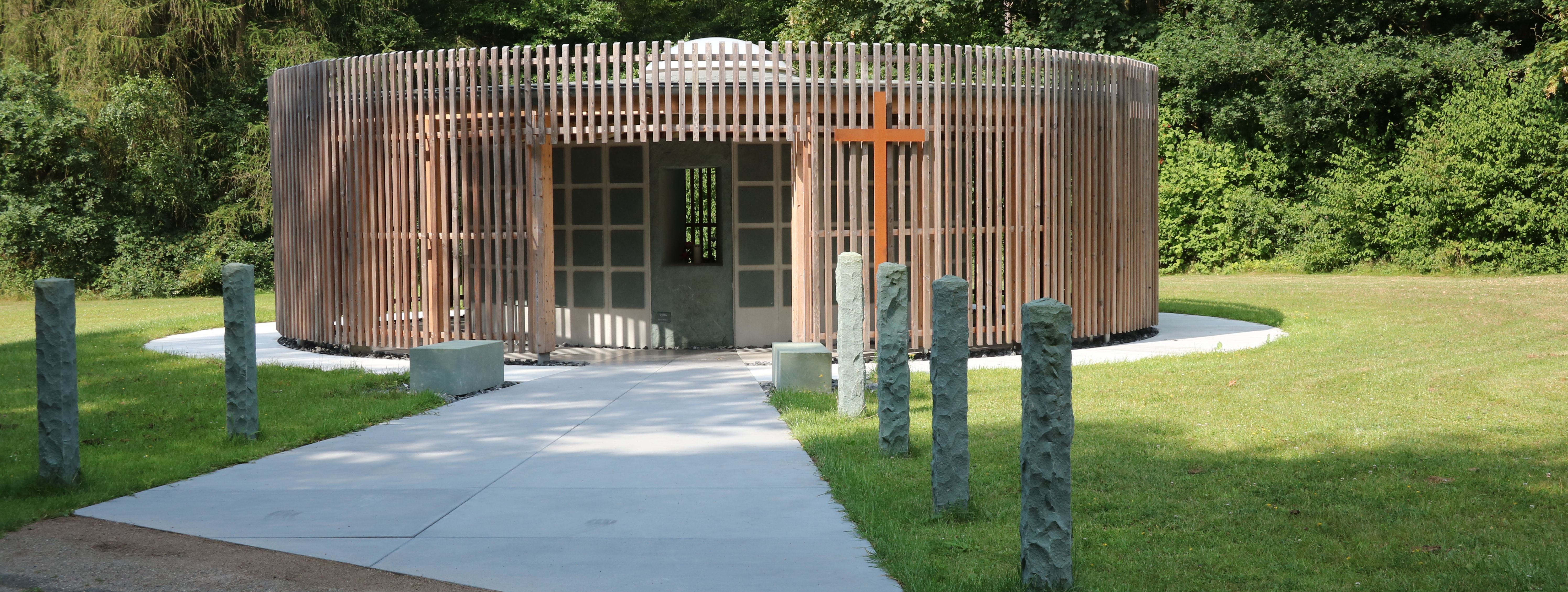 Das Kolumbarium auf dem städtischen Waldfriedhof "Am Limberg"
