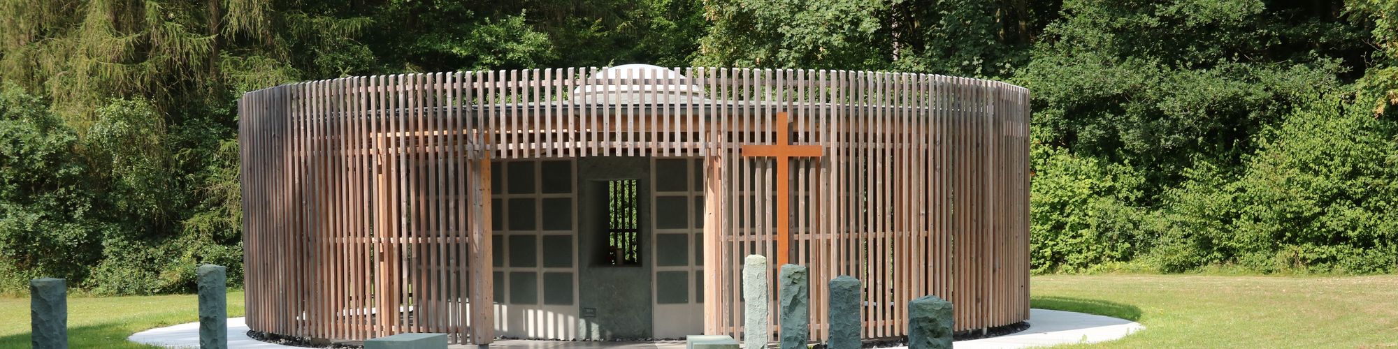 Das Kolumbarium auf dem städtischen Waldfriedhof "Am Limberg"