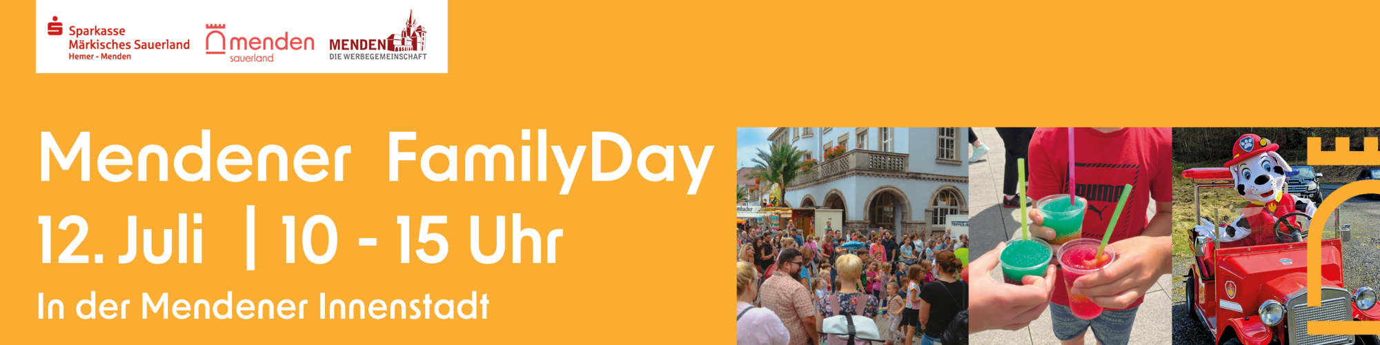Mendener Family Day, 12. Juli 2025, 10 bis 15 Uhr in der Mendener Innenstadt