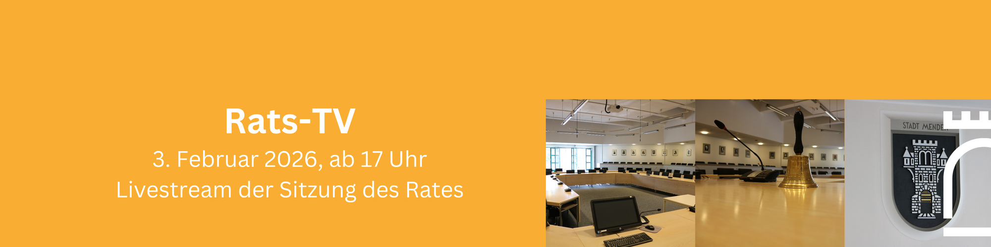 Rats-TV - Livestream der Sitzung des Rates