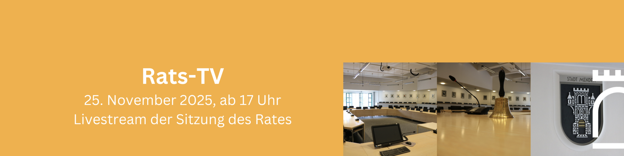 Rats-TV - Livestream der Sitzung des Rates