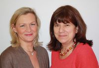 Anja Kardell und Heike Möller sind die Familienlotsinnen der Stadt Menden.