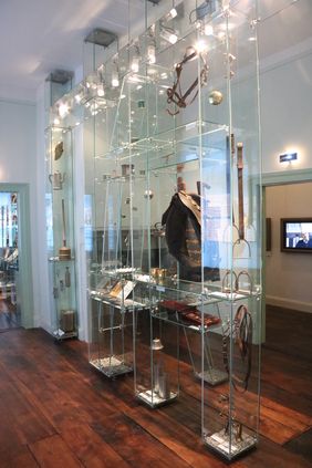 Innenansicht Industriemuseum Menden - Fachwerkvitrine