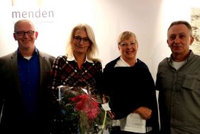 v.l. Bürgermeister Dr. Roland Schröder mit den stellvertretenden Bürgermeister*innen Bianca Günnewicht-Voß (SPD), Brigitta Erdem (CDU) und Andreas Salmen (Grüne).