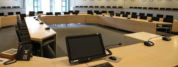 Der Ratssaal im Neuen Rathaus der Stadt Menden