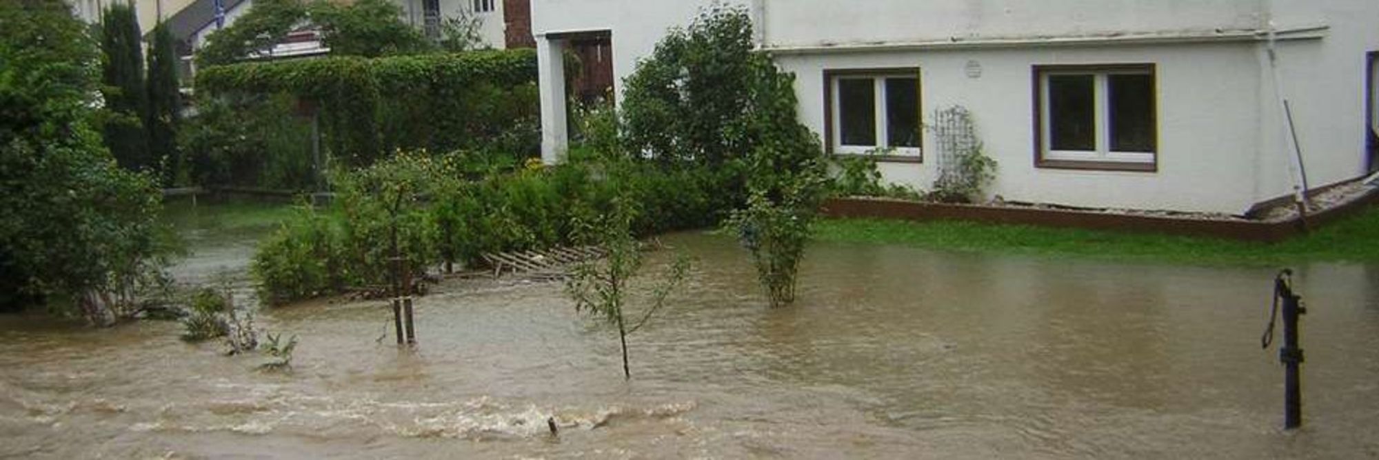 Hochwasser August 2007 im Bereich Balver Straße