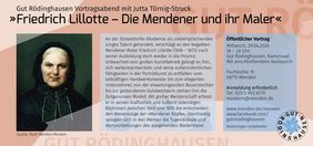 Gut Rödinghausen Vortragsabend mit Jutta Törnig-Struck - Friedrich Lilotte - die Mendener und ihre Maler