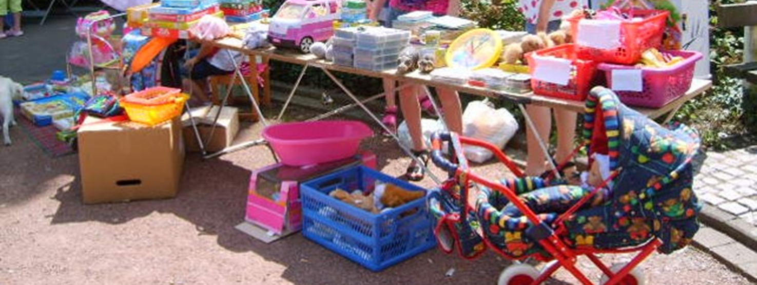 Kindertrödel in der Innenstadt