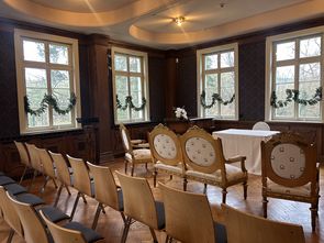 Kaminsaal von Gut Rödinghausen als Trauort