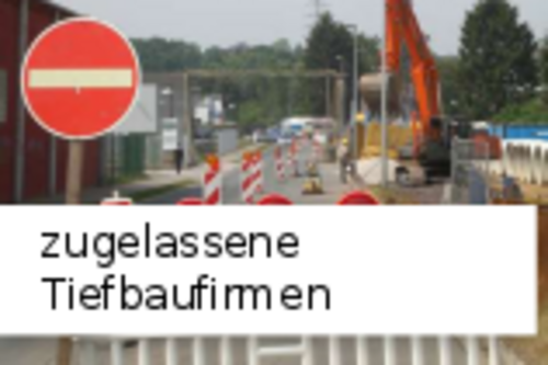 Link zur Liste von zugelassenen Tiefbaufirmen