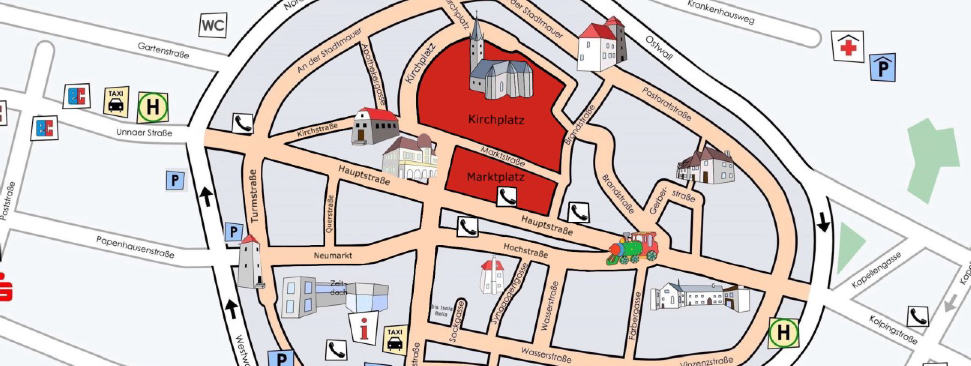 Übersichtskarte zum Kinderflohmarkt am 23. August 2025