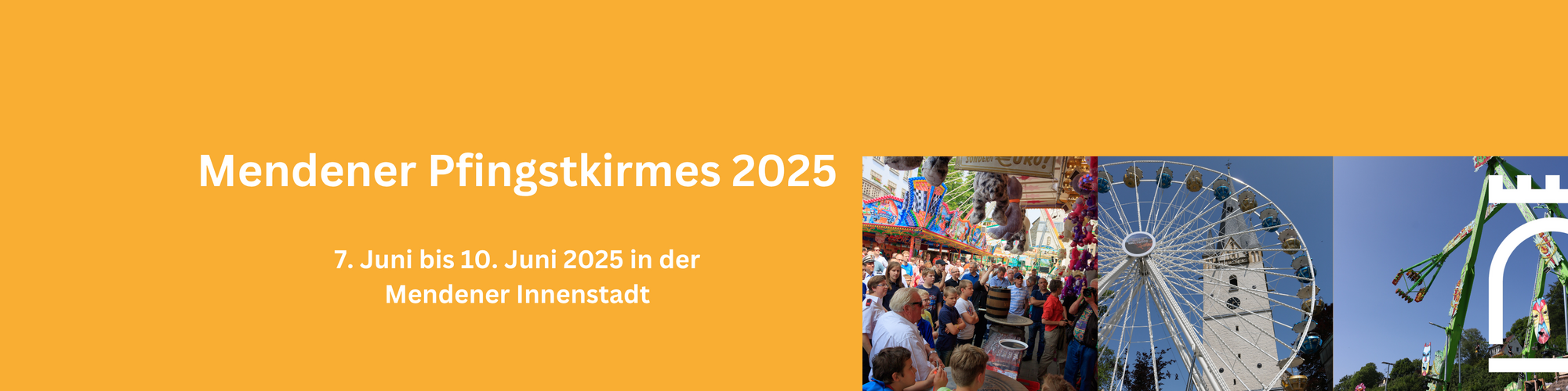 Mendener Pfingstkirmes 2025, 7. - 10. Juni 2025 in der Mendener Innenstadt