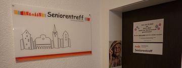 Eingang zum Seniorentreff an der Kolpingstraße
