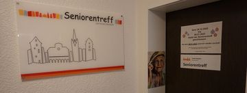 Eingang zum Seniorentreff an der Kolpingstraße