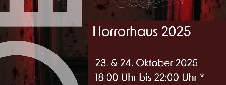 Horrorhaus 2025, 23. und 24. Oktober, 18 bis 22 Uhr im Treffpunkt Platte Heide